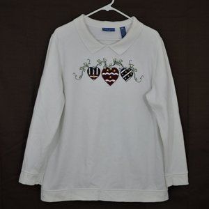 Karen Scott sport long sleeve sweatshirt